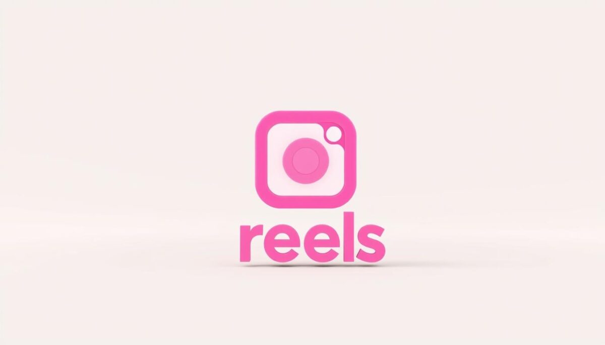 Ícone do Instagram reels com legenda.